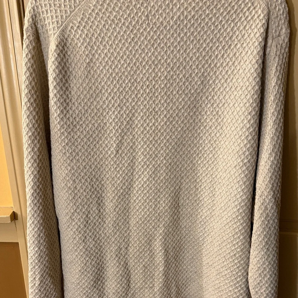 Abercrombie & Fitch 2XL Oatmeal Honeycomb Knit Grandpa Core Mens Sweater